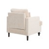 NicBex Modern Convertible Accent Chair with Side Pocket, Foldable Wood Sofa Bed with 3 Pillows for Living Room, Bedroom - 4 of 4