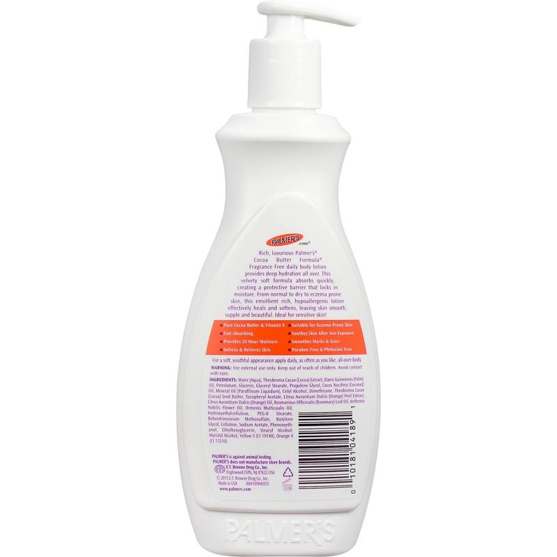 Palmers Cocoa Butter Formula Fragrance Free Body Lotion, 3 of 11