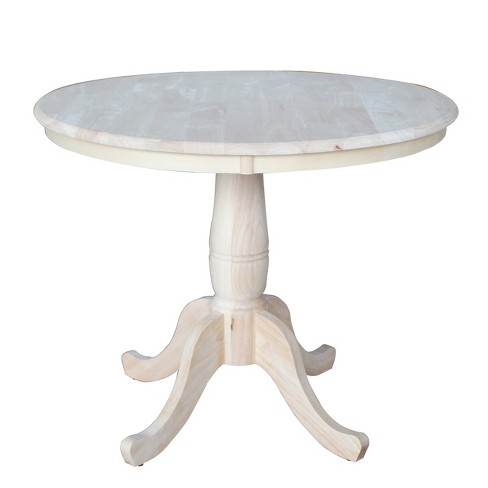36 Round Top Pedestal Dining Table, 36 Round Unfinished Wood Table Top
