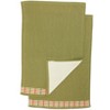 The Lakeside Collection Yellow Plaid Bath Collection - Set of 2 Hand Towels - 2 of 3