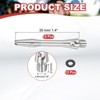 Unique Bargains 2BA Thread Aluminum Dart Shafts with Rubber Rings for Steel Tip 12 Pcs - 2 of 4