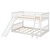 NicBex Full over Full Bunk Bed with Guardrail and Convertible Slide,Loft Bed with Ladder,Modern Bunk Beds,Noise Reduced Bunk Beds for Bedroom - 2 of 4