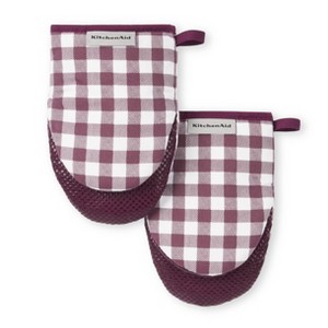 KitchenAid Gingham Mini Oven Mitt 2-Pack Set - 1 of 3