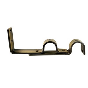 Versailles Double Strong Hold Wall Brackets Projection Pair Antique Brass - 1 of 1