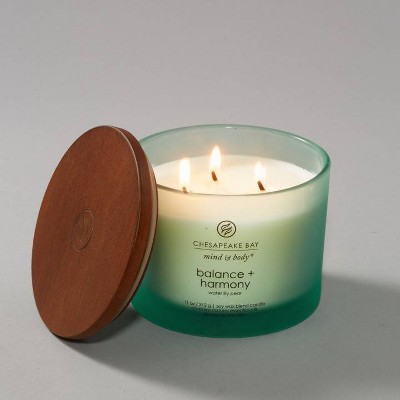Green Frosted Glass Soy Jar Candle with Wooden Lid
