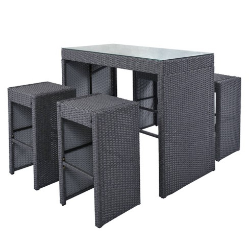 7pc Outdoor Rattan Wicker Furniture Set - Captiva Designs
