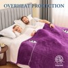 Inhand Heated Blanket Dual Control Electric Heating Blanket Auto-Off 10 Heat Level Over-Heat Protection Flannel ETL Certified - 2 of 4