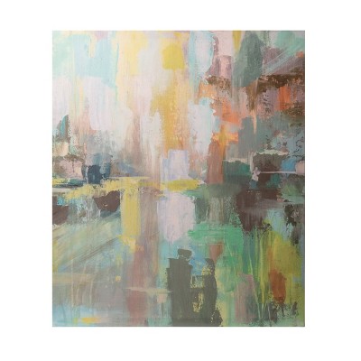 VIP Polyester 23.6 in. Yellow Giclee Reflection Wall Art