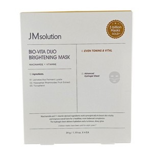 JM Solution Bio-Vita Duio Brightening Mask Set (4 Sheets x 1.19 oz