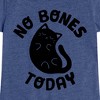 Girls' - Instant Message - No Bones Today Melty Cat Fitted Short Sleeve Graphic T-Shirt - 2 of 4