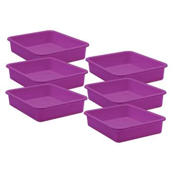 Teacher Created Resources® Purple Large Plastic Letter Tray, Pack of 6