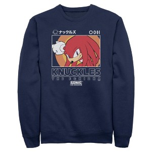 Mens Sonic the Hedgehog Knuckles Portrait Sweatshirt - 1 of 4