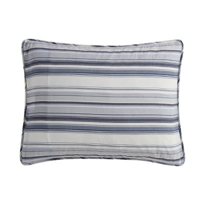 Fresno Blue Cotton Reversible Full Quilt Set with Pillow Cover
