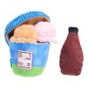 BARK Barkbuster Movie Night Ice Squeak and Chocolick Syrup Dog Food Shaped Plush Toy - image 3 of 4