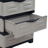 Sunnydaze Heavy-Duty Plastic 3-Drawer Storage Cabinet Organizer - 29.5" - 4 of 4