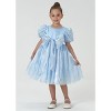 2Bunnies Girls' Organza Babydoll Princess Bow Dress - 2 of 4