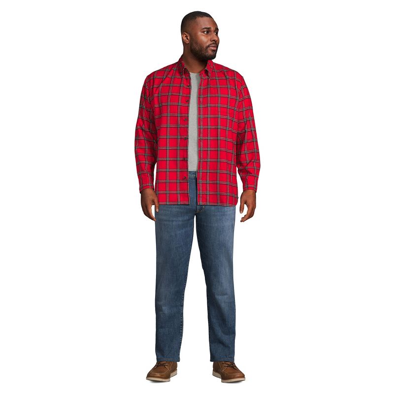 Lands' End Men's Traditional Fit Flagship Flannel Shirt, 4 of 5