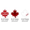 Big Dot of Happiness Canada Day - Paper Straw Decor - Canadian Party Striped Decorative Straws - Set of 24 - 2 of 4