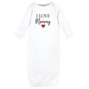 Hudson Baby Infant Girl Cotton Gowns, Girl Mommy Red Black - 3 of 4