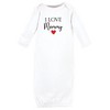 Hudson Baby Infant Girl Cotton Gowns, Girl Mommy Red Black - image 3 of 4