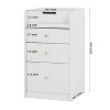 VANIRROR Small Vanity Desk with Mirror, White Makeup Vanity Set with Chair, Storage Drawers, Cute Dressing Table for Girls’ Bedroom Living Room Gift - 2 of 4