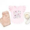 The Juniper Shop Mini Smiley Full of Smiles Outline Flutter Sleeve Tee - 3 of 4