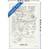 Trends International How To Train Your Dragon (2025) - Toothless Illustration Framed Wall Poster Prints - 3 of 4