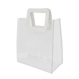 Unique Bargains Square Clear Gift Bag 1 Pc - 1 of 4