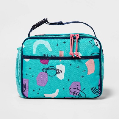 teal lunch tote