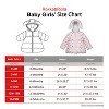 Rokka&Rolla Infant Toddler Girls' Fleece Puffer Jacket-Baby Warm Winter Coat - 2 of 4