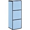Kings Brand Furniture Dothan Wood 3-Cubed Closed Bookcase - Storage Shelf Organizer Bookshelf - 4 of 4