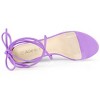 Allegra K Women's Clear Strap Padded Insole Lace Up Block Heels Sandals - 4 of 4