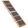 vidaXL Dog Ramp Gray 47.2"x11.8" Solid Wood Fir - 4 of 4