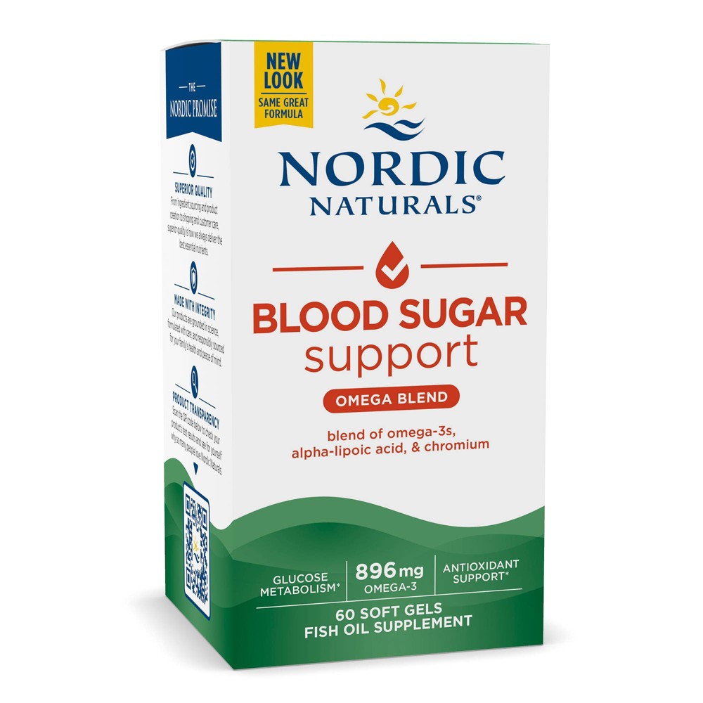 Photos - Vitamins & Minerals Nordic Naturals Blood Sugar Support Supplements - 60ct 