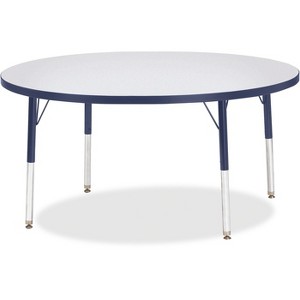 Jonti-Craft Berries Elementary Height Color Edge Round Table (48 x 48) in Blue - 1 of 2