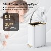 Small Bathroom Trash Can with Lid Soft Close-5L/1.3 Gal Slim Garbage Can-Metal Step Wastebasket-Rectangle Narrow Waste Bin - 3 of 4