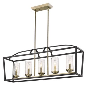 Golden Lighting Mercer 5 Light Linear Pendant - 1 of 2