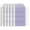 American Soft Linen 4 Piece Turkish Peshtemal Beach Towel Set, Light Weight Peshtemal Beach Pool Towels - 2 of 4