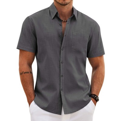 dress shirts for short men Men: The Ultimate Guide  Ash & Erie This regular fit shirt is made from high PETCDIM Mens Short Sleeve Wrinkle
