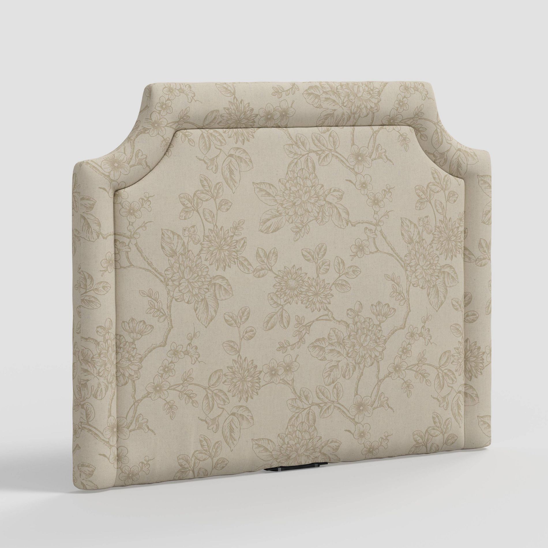 Twin Charlie Notched Border Stick-on-the-Wall Dorm Headboard USB Toile Floral Stucco - Threshold™
