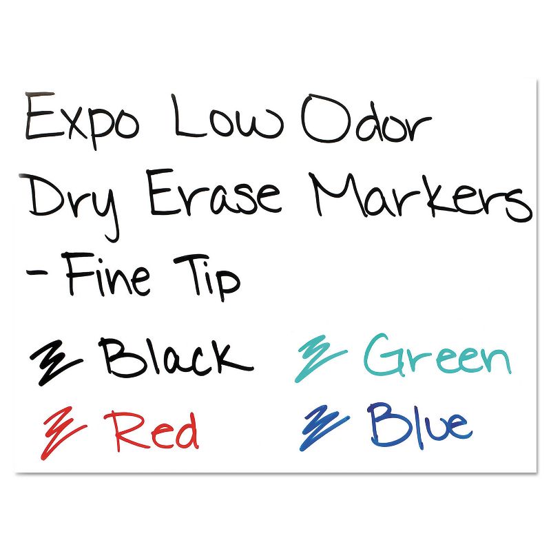 EXPO Low Odor Dry Erase Marker Fine Point Red Dozen 86002, 4 of 8