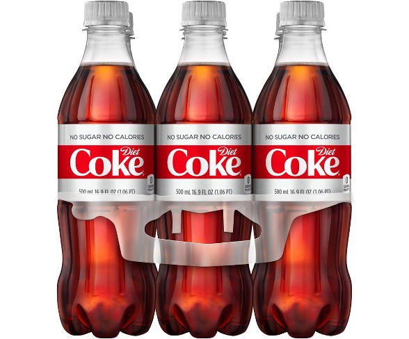 Diet Coke - 6pk/16.9 fl oz Bottles