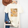 Simply Sage Market Fall Pumpkin Collage Glitter Short Sleeve Tee - 3 of 4