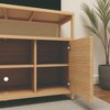 Mshliw 49" Bamboo Sideboard with Doors & Shelves, Natural Storage Cabinet for Living Room, Dining Room, Bathroom or Entryway - 4 of 4
