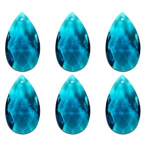 Unique Bargains Crystal Pendants Teardrop Beads for DIY Lamp Arts Crafts Decoration 6 Pcs - 1 of 4