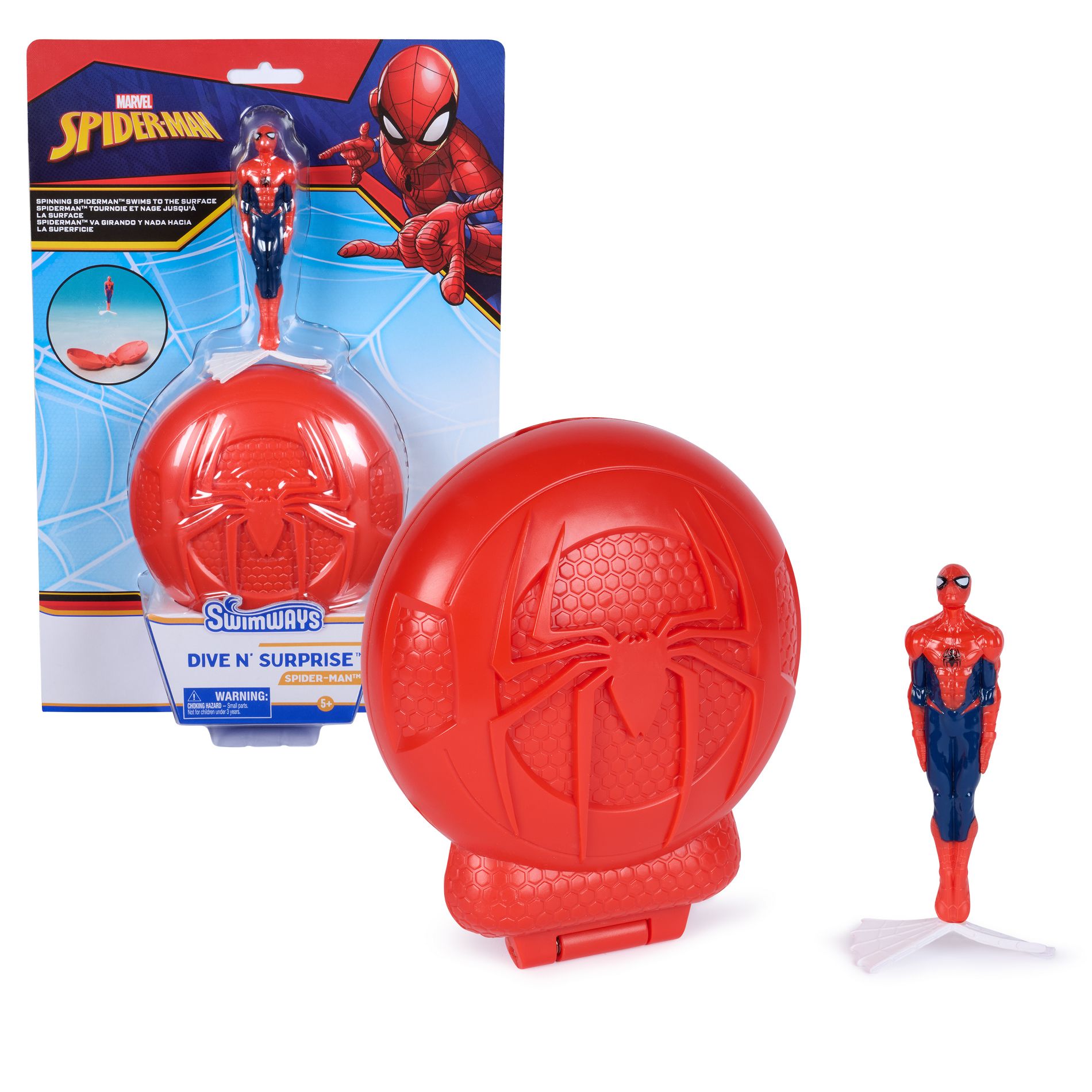 Spider-Man Dive N Surprise Toy: Disney Water Games & Recreational Set for Ages 5+