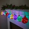 GE 9-count StayBright G-100 Microbright Ornament 135 LED Multicolor String Lights - 2 of 4