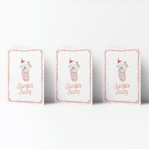 Santa Baby Winter/Holiday/Christmas Greeting Card Pack Sets (3 ct) by Ramus & Co - 1 of 4