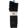 Dockers Men's Socks & Hosiery -  6-Pack Flat Knit Athletic and Dress Crew Socks for Men, Black - 4 of 4