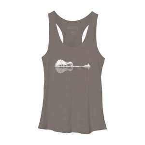 Women's Design By Humans Nature Guitar By Maryedenoa Racerback Tank Top - 1 of 3